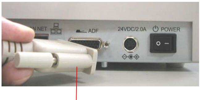AVISION NETDELIVER @V2500 - CONNECTING THE ADF CABLE - 1