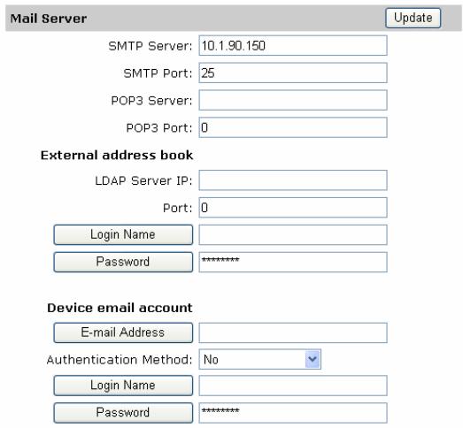 AVISION NETDELIVER @V2500 - SPECIFYING THE MAIL SERVER BY THE PRODUCT'S WEB PAGE - 3