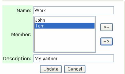 AVISION NETDELIVER @V2500 - Click the Group icon and choose Modify to prompt the Modify a Group Set dialog. - 3