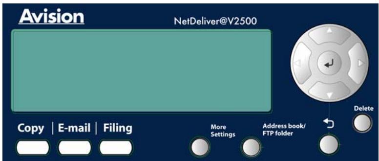AVISION NETDELIVER @V2500 - Part B: LCD-display &amp; Function Keys: - 1