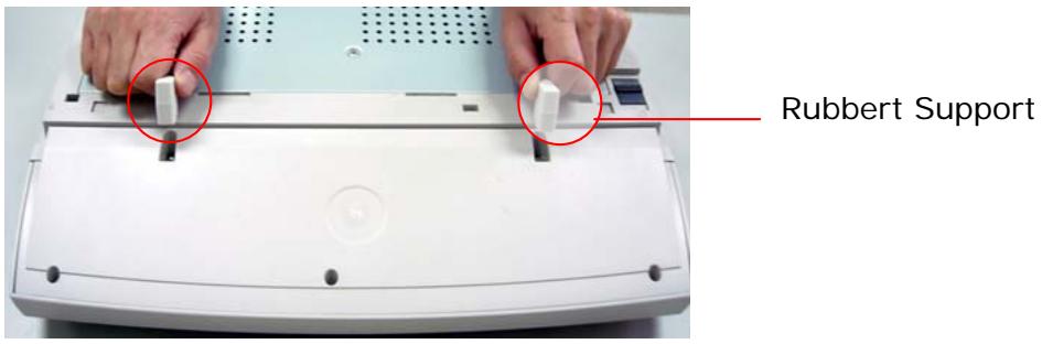AVISION NETDELIVER @V2500 - Installing the Rubber Support - 1