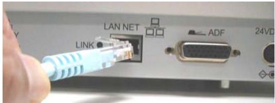 AVISION NETDELIVER @V2500 - CONNECTING THE ETHERNET CABLE - 2