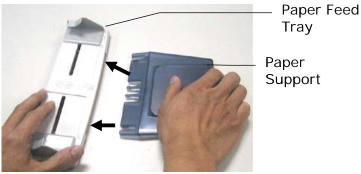 AVISION NETDELIVER @V2500 - Installing the Paper Feed Tray - 1