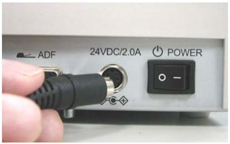 AVISION NETDELIVER @V2500 - CONNECTING THE POWER AND TURNING ON THE MACHINE - 1