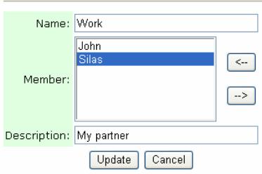 AVISION NETDELIVER @V2500 - Click the Group icon and choose Modify to prompt the Modify a Group Set dialog. - 1