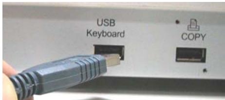 AVISION NETDELIVER @V2500 - CONNECTING THE KEYBOARD CABLE - 1