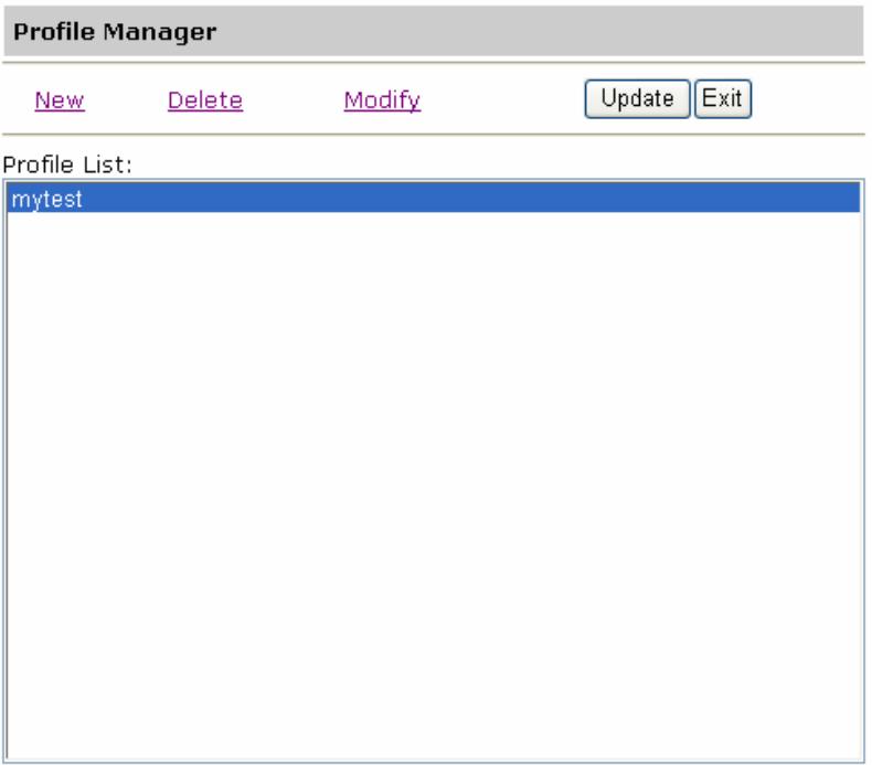 AVISION NETDELIVER @V2500 - To modify a current profile, - 1
