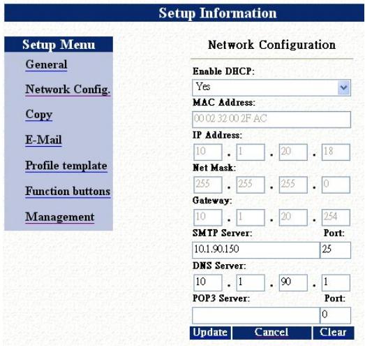 AVISION NETDELIVER @V5100 - SPECIFYING THE NETWORK CONFIGURATION BY @V5100 WEB PAGE - 4