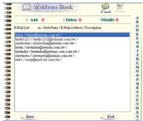 AVISION NETDELIVER @V5100 - ADDING A NEW GROUP - 5