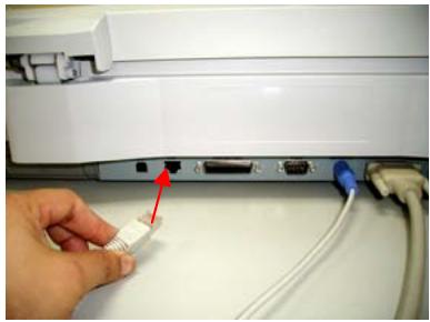 AVISION NETDELIVER @V5100 - CONNECTING THE ETHERNET CABLE - 2