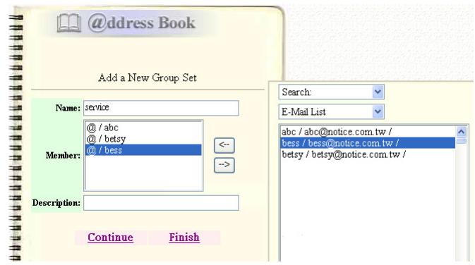 AVISION NETDELIVER @V5100 - ADDING A NEW GROUP - 2