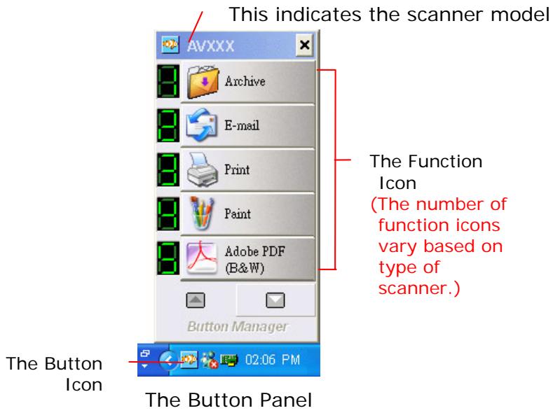 AVISION A10C2 - Checking the Button Configurations Before Scanning - 1
