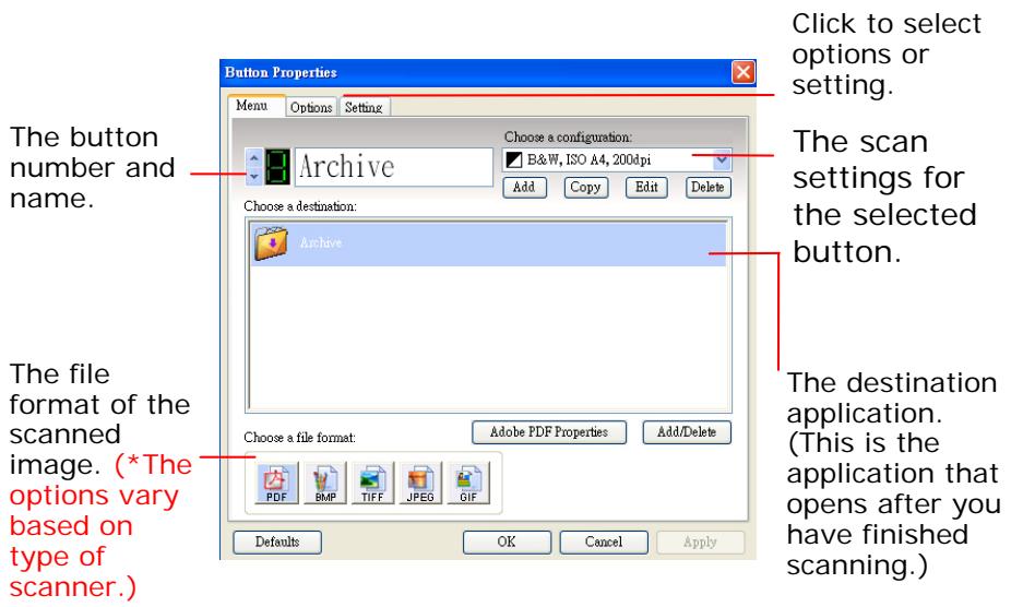 AVISION A10C2 - Checking the Button Configurations Before Scanning - 2