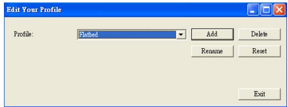 AVISION A20C2 PLUS - To delete a profile, - 1