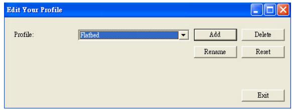 AVISION AV3850SU - To delete a profile, - 1