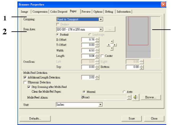 AVISION AV3852U - Relative to Document: (used for batches of same-sized documents) - 1