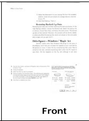 AVISION AV3852U - Example 2: Scanning a two-sided color document, one in B&amp;W(Drop Blue Color : Threshold : 10, Background : 79), the other in color - 2