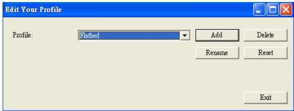 AVISION AV3852U - To delete a profile, - 1