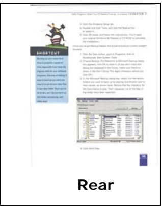 AVISION AV3852U - Example 2: Scanning a two-sided color document, one in B&amp;W(Drop Blue Color : Threshold : 10, Background : 79), the other in color - 3