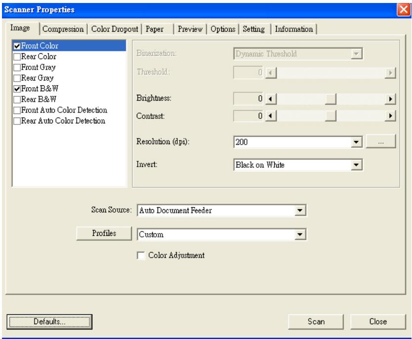 AVISION AV3852U - The Image Tab - 1