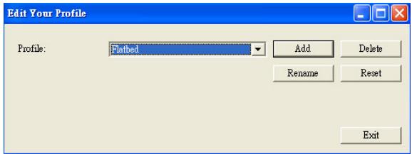 AVISION AV6200 - To delete a profile, - 1