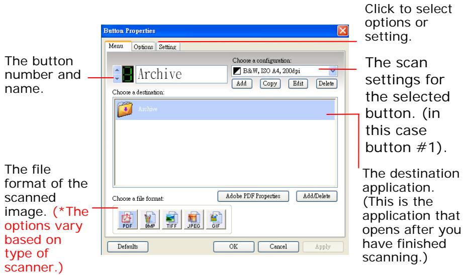 AVISION AV6200 - Checking the Button Configurations Before Scanning - 2