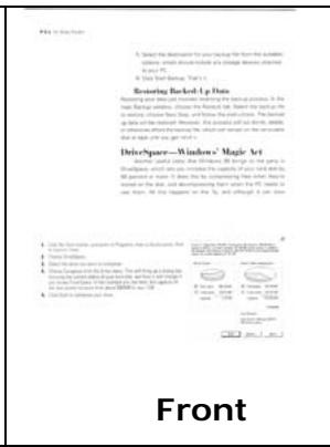 AVISION AV6200 - Example 2 : Scanning a two-sided color document, one in B&amp;W(Drop Blue Color : Threshold : 10, Background : 79), the other in color - 2