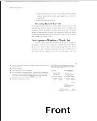 AVISION AVA5 - Example 2 : Scanning a two-sided color document, one in B&amp;W(Drop Blue Color : Threshold : 10, Background : 79), the other in color - 2