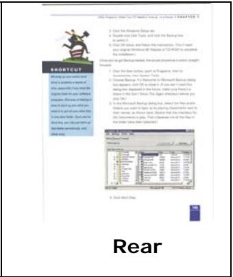 AVISION AVA5 - Example 2 : Scanning a two-sided color document, one in B&amp;W(Drop Blue Color : Threshold : 10, Background : 79), the other in color - 3
