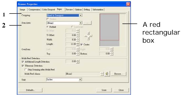AVISION AVA5 - Relative to Document: (used for batches of same-sized documents) - 1