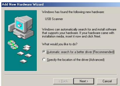 AVISION FB2080E - New Hardware Found - 2