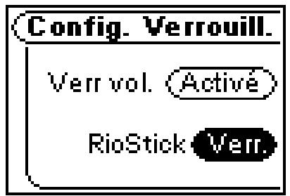 RIO NITRUS - Configuration du verrouillage - 1