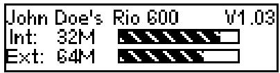 RIO 600 - Displaying About information - 1