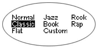 RIO 800 - Selecting built-in EQ settings - 1