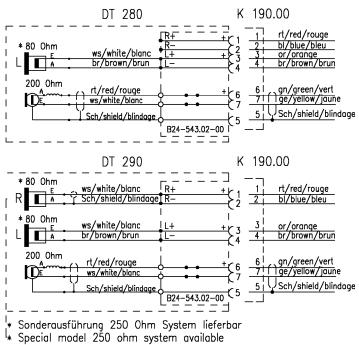 BEYERDYNAMIC DT 290 - Wiring Diagram - 1