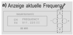 BEYERDYNAMIC IMS 900 - Sendefrequency einstellen - 1
