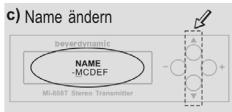 BEYERDYNAMIC IMS 900 - Nameinestellen - 3