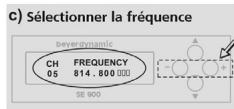 BEYERDYNAMIC IMS 900 - Réglage de la fréquence d'émission - 3