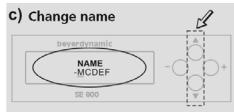 BEYERDYNAMIC IMS 900 - How to adjust Names - 3