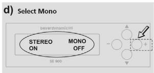 BEYERDYNAMIC IMS 900 - How to adjust Stereo or Mono - 4