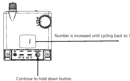 BEYERDYNAMIC IMS 900 - How to select the Channel - 2
