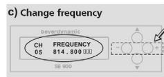 BEYERDYNAMIC IMS 900 - How to adjust Transmitter Frequencies - 3
