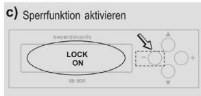 BEYERDYNAMIC IMS 900 - Sperrfunktion - 3