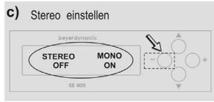 BEYERDYNAMIC IMS 900 - Stereo oder Mono einstellen - 3