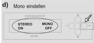 BEYERDYNAMIC IMS 900 - Stereo oder Mono einstellen - 4