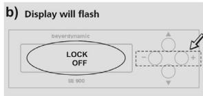 BEYERDYNAMIC IMS 900 - How to set the Lock Function - 2