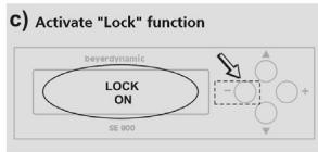 BEYERDYNAMIC IMS 900 - How to set the Lock Function - 3