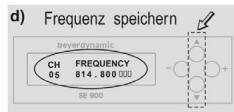 BEYERDYNAMIC IMS 900 - Sendefrequency einstellen - 4