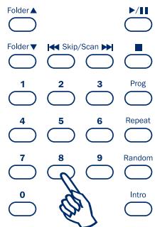 CAMBRIDGE TOPAZ CD10 - Using numerical keys - 1