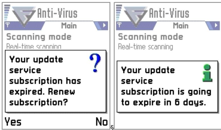 F-SECURE MOBILE ANTI-VIRUS FOR SERIES 60 - Service Has Expired or About to Expire - 1